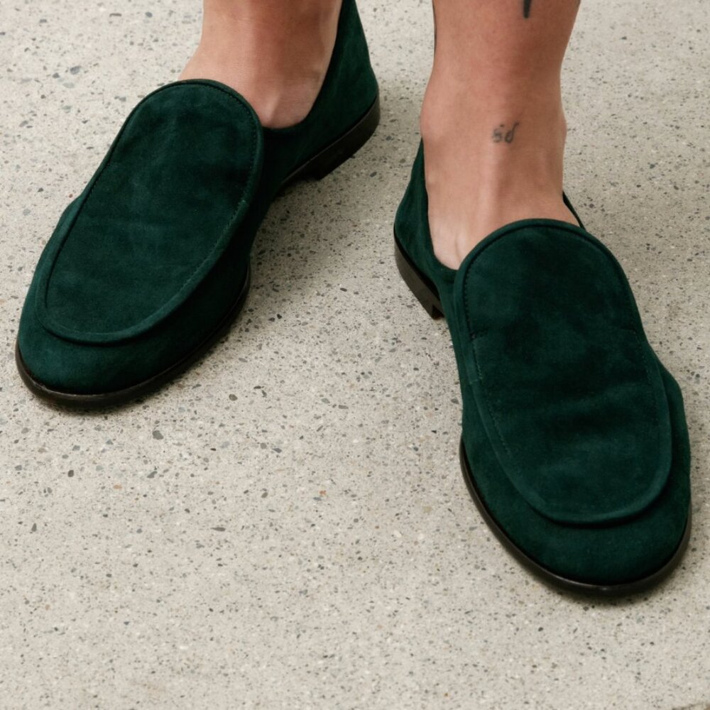 Dusan brand Suede Loafers - Forest
